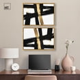 thumbnail image 3 of Art Remedy Mancave Art Canvas, 24" x 16", Gold Frame, Golden Cross Set, 3 of 5