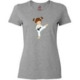 thumbnail image 3 of Inktastic Cute Girl, Brown Hair, Karate Pose, Black Belt Women's T-Shirt, 3 of 5