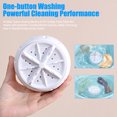 thumbnail image 2 of Visland Portable Turbine Washing Machine White Mini Washer Powerful Efficient Cleaning Washer for RV College Travel, 2 of 8