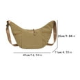 thumbnail image 3 of FENOHREFE Elegant Nylon Crossbody Bag Casual Dumpling Bags Satchel with Adjustable Strap For Comfortable Everyday Wear, 3 of 8