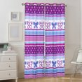 thumbnail image 2 of Your Zone Purple Butterfly Room Darkening Grommet Top Single Curtain Panel, Purple, 42 x 84, 2 of 6