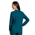 thumbnail image 3 of Landau Scrub Zone Relaxed Fit 2-Pocket Snap-Front Scrub Jacket for Women 75221, 3 of 5