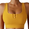 thumbnail image 1 of Sujetador deportivo para mujer, Bralette sin costuras con espalda cruzada, Top corto acolchado, soporte de alto impacto para gimnasio, entrenamiento, Fitness, 1 of 6