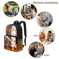 thumbnail image 4 of Xoenoiee Basketball Star Fire Print Kids Backpack 17 Inch Lightweight School Bag for Boys Girls, Heavy Duty Clear Backpack See Through Bookbag with Front Pocket for Elementary Middle School, 4 of 7