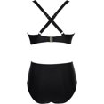thumbnail image 3 of MSJUHEG Peplum Swimsuits for Women,Bikinis Set,Bralette Bikini Set,Bikini Sets for Women,2 Piece Bikini Set,Full Coverage Swimsuits for Women,Halter String Black L, 3 of 5