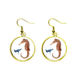 thumbnail image 1 of Ear Dangle Golden Drop Earring Jewelry Mujer Unbranded M, 1 of 3