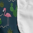 thumbnail image 4 of Dark Pink Microwave Oven Cover, Tropical Flamingos and Cactus Plantation, Water Resistant Organizer with Pockets for Kitchen, 36" x 12", Petrol Blue Pink Green, by Ambesonne, 4 of 4