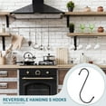 thumbnail image 4 of RELBRO Large S Hooks, 6 Inch Metal Hanging Plants Hooks, Reversible, Heavy Duty, Black, 12 Pcs, 4 of 7