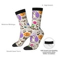 thumbnail image 4 of KLL Dog Doing Yoga Print Cool Socks Men's Women's Crew Socks Funny Crazy Novelty Stockings, 4 of 6