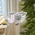 thumbnail image 3 of JOY Letter Christmas Ornaments, Glitter Bell Hanging Decorations, Xmas Tree Pendant for Holiday Home Party Decor, 3 of 7