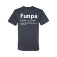 thumbnail image 2 of Wild Bobby,Funpa Like A Regular Grandpa Only Way Cooler, Father's Day, Men Graphic Tees, Vintage Heather Navy, Small, 2 of 3