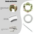 thumbnail image 3 of Kit d'Écrou de Remorque de Bateau Kit de Broche 2 Ensembles Écrous de Broche 1 Po Rondelles Goupilles en Acier Inoxydable Galvanisé avec Essieu 1 Po pour Remorques de Bateau et de Pêche, 3 of 7