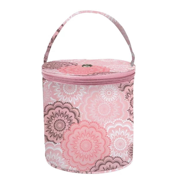 Rongfmy Sac de Rangement pour Fil Durable avec Poignée Rangement pour Artisanat Léger Tricot Crochet