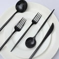 thumbnail image 6 of Efavormart 50 Pack | Black Heavy Duty Plastic Utensil Set, Premium Disposable Sleek Cutlery Flatware, 6 of 11