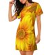 thumbnail image 2 of Balery 3D Sunflowers Camisón de manga corta con cuello redondo para mujer, cómodo y elegante., 2 of 6