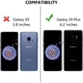 thumbnail image 2 of HAHDAXIA Galaxy S9 Plus Case, Galaxy S9+ Case with 2 Pack HD Soft Screen Protector, Contrasting Colors Ultra Slim One-Piece Anti-Slip Rugged Soft TPU Bumper Shockproof Case Cover for Galaxy S, 2 of 7