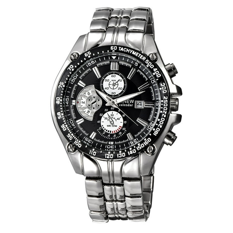 amlbb Men s Watch Men s Fashion Military Stainless Steel Analog