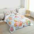 thumbnail image 3 of Feelyou Merry Christmas Child Bedding Comforter Set, Winter Coffee Cake Twin Comforter Sets, Cartoon Xmas Tree Cabin Reversible Bedding Set, Luxury Bedroom Decor, 2 Pieces, 3 of 8