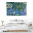thumbnail image 4 of FANNA Water Lilies Pond Impressionism Tapestry 60x40in Soft Lightweight Wall Hanging for Indoor or Outdoor Living Room Bedroom Decoration 60x40in, 4 of 7
