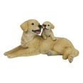 thumbnail image 2 of Realistic Golden Retriever Mother Cuddling With Puppy Canine Family Figurine, 2 of 9