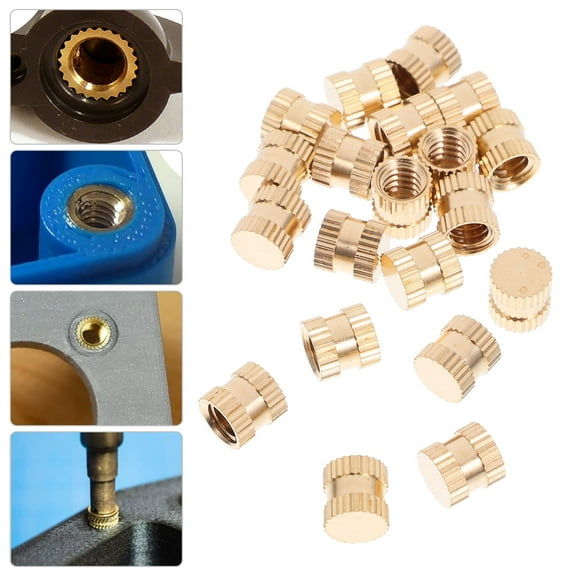 MLINS 20pcs Threaded Insert For Plastic Injection Molding 8x8mm Nut Insert Embedment Nut