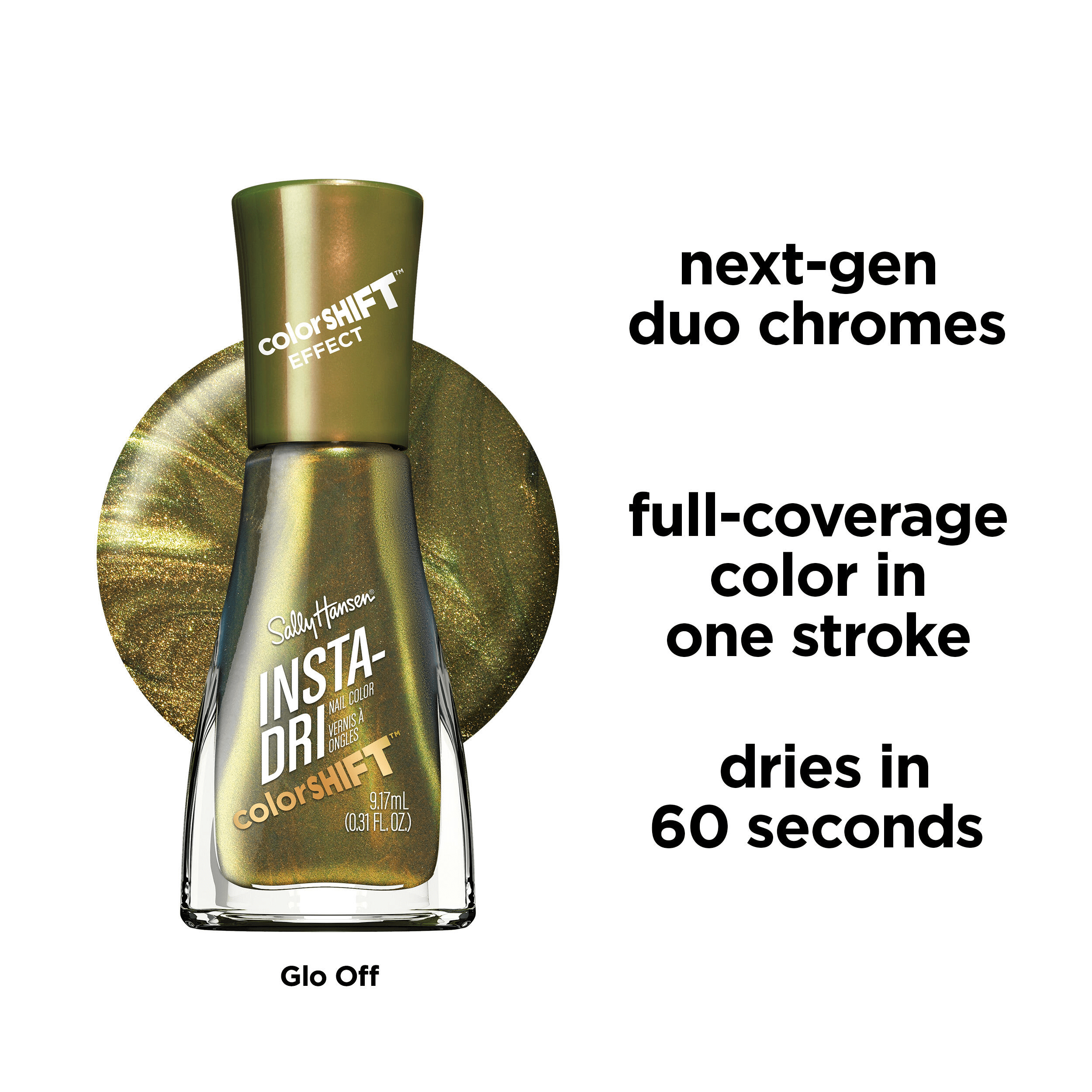 ​Sally Hansen Insta-Dri Color Shift, Glo Off​, 9.17ml (0.32oz)