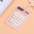 thumbnail image 4 of Long-lasting Battery Calculator Transparent Calculator Durable Solar Power Supply 8-digit Display Abs Plastic Comfortable Hand Feel Ideal for Home, 4 of 8