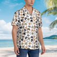 thumbnail image 5 of Xecao Cute Cats print Hawaiian shirt - a stylish short-sleeve button-down for men, perfect for casual beach and tropical outings., 5 of 9