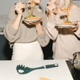 thumbnail image 3 of Shisuyan Reusable Silicone Pastas Spoon Spaghetti Spoon Spaghetti Serving Spoon Kitchen Supplies, 3 of 8