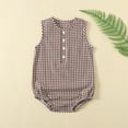 thumbnail image 2 of Ahuyic Boys Girls Pajamas,Toddler Kids Romper,Child's Summer Jumpsuit Boys And Girls Toddler Boys Girls Botton Short Sleeve Round Neck Cute Solid Shorts Rompers, 2 of 5