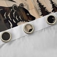 thumbnail image 4 of Homewish Wild Bear Silhouette Curtains Pack of 2 (42x84 Each),Jungle Animal Curtains Blackout,Beige Brown Bedroom Curtains For Boys Kids,Luxury Bedroom Decor, 4 of 6