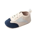 thumbnail image 6 of nvzhuang Baby Girls Boys Canvas Shoes, Non-slip Contrast Color Tie-up Indoor Outdoor Toddler Shoes, 6 of 7