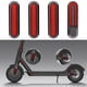 thumbnail image 2 of 12 Uds tapacubos de ruedas carcasas protectoras pegatinas reflectantes forM365 (rojo) Tmvgtek paseo en bicicleta, 2 of 9