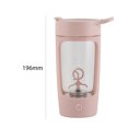thumbnail image 3 of Licuadoras automáticas de 650 ml, vasos para bebidas, botellas de coctelera deportiva de 1200 mAh (rosa), 3 of 6