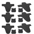 thumbnail image 4 of Lishi Mountain Bike Mud Guards - Set of 6 Short Type Fork Mudguards, 4 of 13