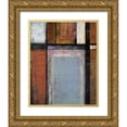 thumbnail image 1 of Holsinger, Joel 12x14 Gold Ornate Wood Framed with Double Matting Museum Art Print Titled - Blue Construct, 1 of 4