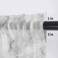thumbnail image 3 of Gray Marble Sheer Curtains Valances for Windows Modern Simple Gradient Abstract Patterned Chiffon Kitchen Valances for Cafe, Voile Window Treatments Curtains for Living Room Bedroom, 42"x12", 3 of 9
