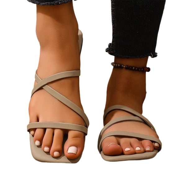Willtoo Women's Summer Strappy Flat Sandal Adjustable Casual Fisherman Shoes Open Toe Slingback Sandals for Women