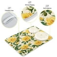 thumbnail image 4 of Kitchen Drying Mat 18x24In Drying Dish Mat Dish Drying Mats Kitchen Countertop Multi-Function Drain Drying Mat Kitchen Table Lovely Big Yellow Roses, 4 of 8