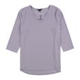 thumbnail image 1 of Alfani Womens Keyhole Pullover Blusa, Púrpura, Mediano, 1 of 2