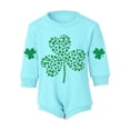 thumbnail image 2 of Coerni Baby Onesie Bodysuits 1st Birthday Outfit St Patricks Day Romper Bodysuit Soft Graphic Oversized Button Sweatshirt Jumpsuit, 2 of 6