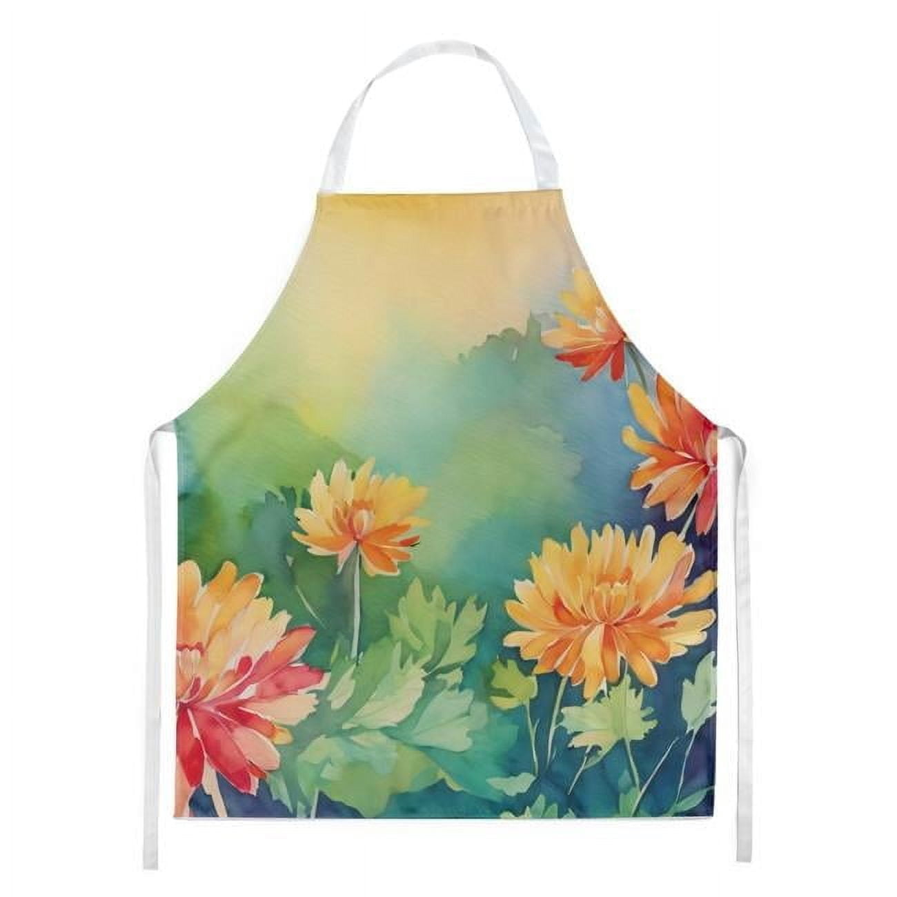 Hydrangeas in Watercolor Apron 27 in x 30 in