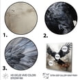 thumbnail image 3 of Designart "Mystical Flight of the Raven II" Animals Framed Wall Art Decor - Modern Brown Raven Hallway Framed Wall Art Decor, 3 of 6