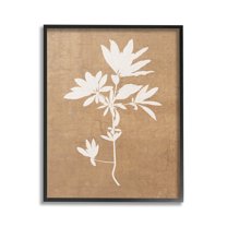 Stupell Industries Rustic Botanical Shape Botanical & Floral Painting Black Framed Art Print Wall Art, 16 x 20