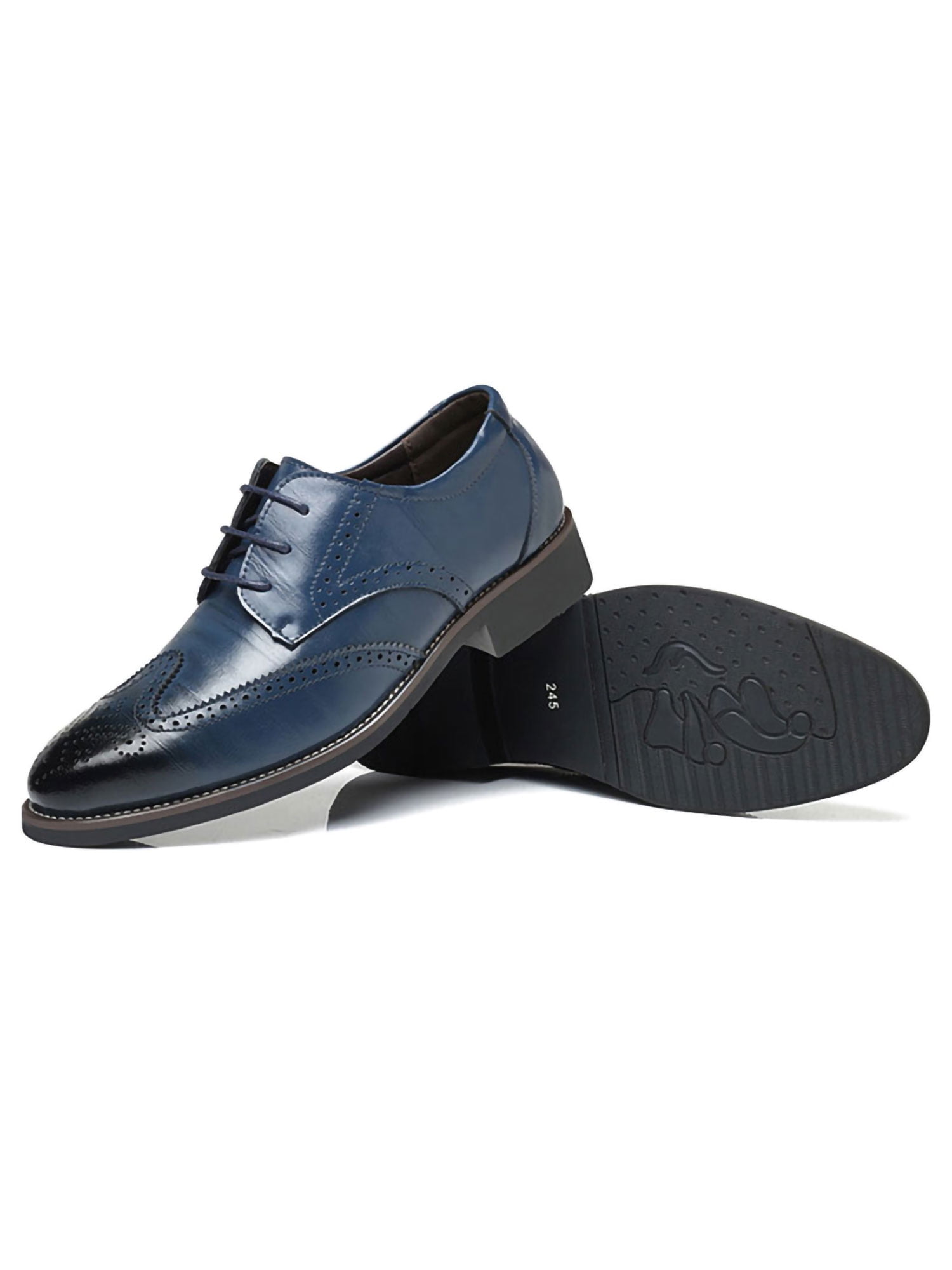 Details about   New Mens Faux Leather Lace Up Casual Shoes Office Business Formal Dress Non-slip