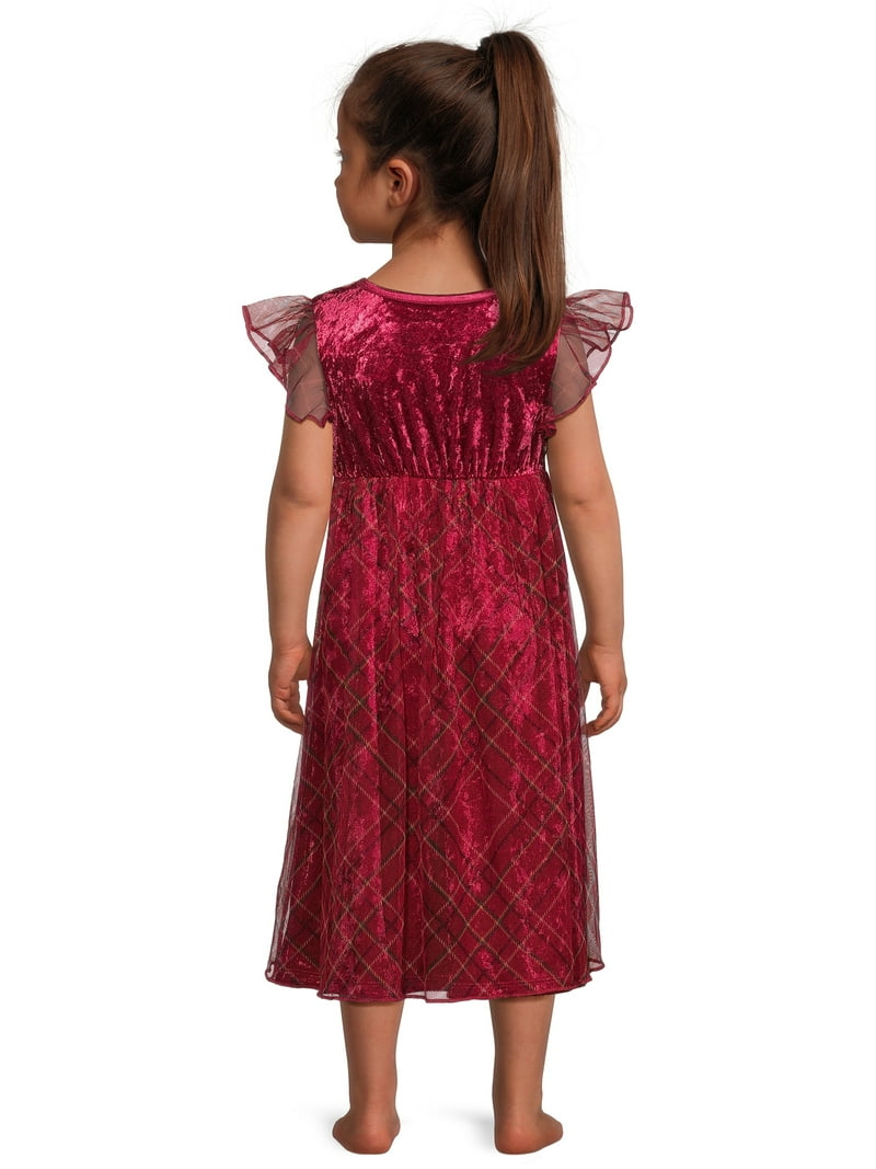 Disney Princess Holiday Fantasy Nightgown for Toddler Girls, Sizes 2T-5T,  Red Velour - Walmart.com