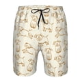 thumbnail image 3 of Sikiie Funny Pigs Print Men's Beach Shorts, High Elastic Quick-drying Shorts - with Drawstring and Slip Pockets, Suitable for Beach, Sports, Vacation-Medium, 3 of 6