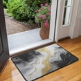 thumbnail image 2 of Black Marble Gold Line Pattern Door Rugs,Washable Non Slip Door Mats Indoor,Decorative Door Mats,Entry Mat Indoor for Entrance,Bedroom,Kitchen,Bathroom,30"x17", 2 of 6