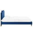 thumbnail image 4 of Modway Liva Performance Velvet Full Bed in Navy, 4 of 10