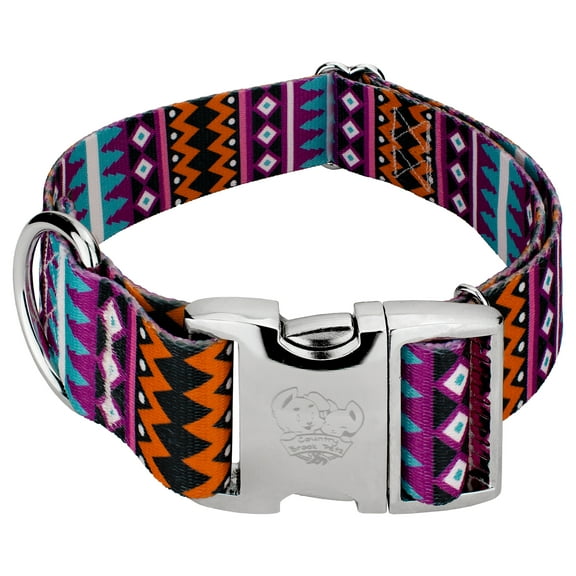 Country Brook Petz® 1 1/2 inch Premium Santa Fe Dog Collar, Medium